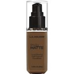 Buy L.A. Colors Truly Matte Liquid Foundation-Mahogany 40 ml - Purplle
