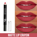 Buy NY Bae Mets Matte Lip Crayon | Satin Texture | Red Mauve | Enriched with Vitamin E - Murderer's Row 33 (2.8 g) - Purplle