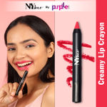 Buy NY Bae Mets Matte Lip Crayon | Satin Texture | Pink | Enriched with Vitamin E - For That Extra Bases 36 (2.8 g) - Purplle