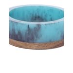 Buy Golden Peacock Handcrafted Sheesham Blue-Brown Bangle - Purplle
