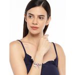 Buy Golden Peacock Pink Cat Shape Bracelet - Purplle