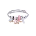 Buy Golden Peacock Pink Cat Shape Bracelet - Purplle