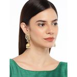 Buy Golden Peacock Gold Plated Lead Doom Shaped Earring - Purplle
