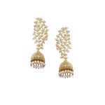 Buy Golden Peacock Gold Plated Lead Doom Shaped Earring - Purplle