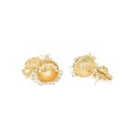 Buy Golden PeacockGold Plated Goat Shaped Dome Jhumka Earring - Purplle