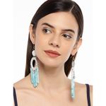 Buy Golden Peacock Multi-Colour Resin Tassel Earring - Purplle