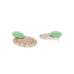 Buy Golden Peacock Cane Round Stud Earring - Purplle