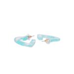 Buy Golden Peacock Heart Shaped Turquoise Earring - Purplle