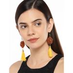 Buy Golden Peacock Rose Tassel Earring - Purplle