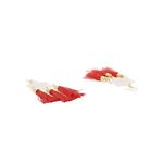 Buy Golden Peacock Resin Star Shaped Red Earring - Purplle