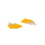 Buy Golden Peacock Yellow Tassel Earring - Purplle