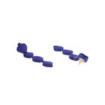 Buy Golden Peacock Blue Resin Heart Earring - Purplle