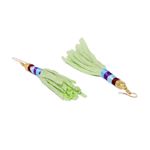 Buy Golden Peacock Green Tassel Earring - Purplle
