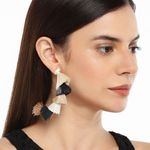 Buy Golden Peacock Multi-Colour Tassel Earring - Purplle