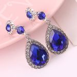 Buy Sukkhi Attractive Crystals from Swarovski Rhodium Plated Drop Earring for Women - Purplle
