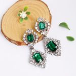 Buy Sukkhi Exotic Crystal Stone Green Rhodium Plated Earring for Women - E80757 - Purplle