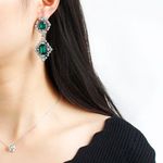 Buy Sukkhi Exotic Crystal Stone Green Rhodium Plated Earring for Women - E80757 - Purplle