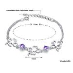 Buy Sukkhi Astonish Floral Crystal Rhodium Plated Bracelet for Women - BC81037 - Purplle