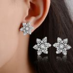 Buy Sukkhi Cluster Floral Cubic Zirconia Rhodium Plated Earring for Women - E80949 - Purplle