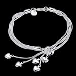 Buy Sukkhi Trendy Crystals from Swarovski Platinum Plated Heart Bracelet for Women and Girls - Purplle