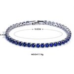 Buy Sukkhi Exotic Adjustable Blue Crystal Rhodium Plated Bracelet For Women - BC80979 - Purplle