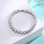 Buy Sukkhi Marvellous Adjustable Crystal Rhodium Plated Bracelet For Women - BC80982 - Purplle