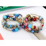 Buy Sukkhi Dazzling Beads Rhodium Plated Multi Colour Bracelet For Women - BC81138 - Purplle