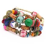 Buy Sukkhi Dazzling Beads Rhodium Plated Multi Colour Bracelet For Women - BC81138 - Purplle