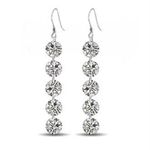 Buy Sukkhi Amazing Crystals from Swarovski Drop Down Platinum Plated Drop Earring Women and Girls - Purplle