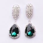 Buy Sukkhi Shimmering Crystal Stone Green Rhodium Plated Earring For Women - E80753 - Purplle