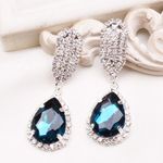 Buy Sukkhi Shimmering Crystal Stone Green Rhodium Plated Earring For Women - E80753 - Purplle