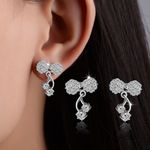 Buy Sukkhi Gorgeous Floral Cubic Zirconia Rhodium Plated Earring For Women - E80948 - Purplle