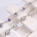 Buy Sukkhi Shimmering Crystal Stone Rhodium Plated Bracelet For Women - BC80810 - Purplle