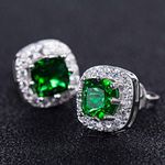 Buy Sukkhi Gorgeous Square Green Crystal Stone Rhodium Plated Earring For Women - E80765 - Purplle