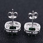 Buy Sukkhi Gorgeous Square Green Crystal Stone Rhodium Plated Earring For Women - E80765 - Purplle