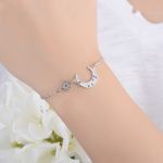 Buy Sukkhi Lavish Adjustable Blue Crystal Rhodium Plated Bracelet For Women - BC80842 - Purplle