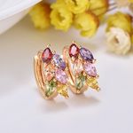 Buy Sukkhi Lavish Floral Crystal Stone Multi Colour Gold Plated Earring For Women - E80786 - Purplle