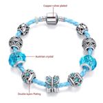 Buy Sukkhi Exclusive Crystal Stone Rhodium Plated Aqua Blue Bracelet For Women - BC80803 - Purplle