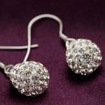 Buy Sukkhi Gleaming Crystals from Swarovski Drop Down Platinum Plated Dangle Earring Women and Girls - Purplle