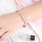 Buy Sukkhi Cluster Cubic Zirconia Pink Gold Plated Bracelet For Women - BC80821 - Purplle