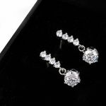 Buy Sukkhi Sleek Crystal Stone Rhodium Plated Earring For Women - E80758 - Purplle