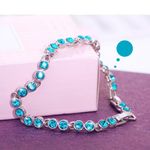 Buy Sukkhi Astonish Rhodium Plated Blue Bracelet For Women - BC80707 - Purplle