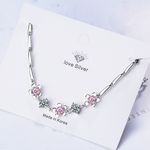 Buy Sukkhi Ritzy Adjustable Pink Crystal Rhodium Plated Bracelet for Men - BC80851 - Purplle