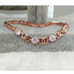 Buy Sukkhi Graceful Cubic Zirconia Pink Gold Plated Bracelet For Women - BC80817 - Purplle