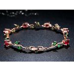 Buy Sukkhi Designer Floral Crystal Gold Plated Bracelet For Women - BC81050 - Purplle