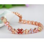 Buy Sukkhi Sleek Crystal Stone Gold Plated Multi Colour Bracelet For Women - BC80816 - Purplle