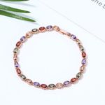 Buy Sukkhi Exclusive  Adjustable Crystal Multi Colour Gold Plated Bracelet For Women - BC80986 - Purplle