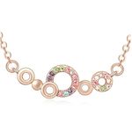 Buy Sukkhi Exquisite Twisted Round Cubic Zirconia Gold Plated Necklace For Women - N80752 - Purplle