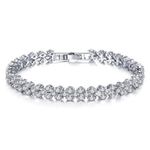 Buy Sukkhi Resplendent Adjustable Crystal Rhodium Plated Bracelet For Women - BC80980 - Purplle