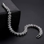 Buy Sukkhi Resplendent Adjustable Crystal Rhodium Plated Bracelet For Women - BC80980 - Purplle